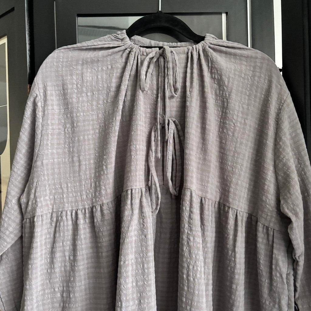Babydoll Oversized Top (By thecglabel- Checkered Linen)