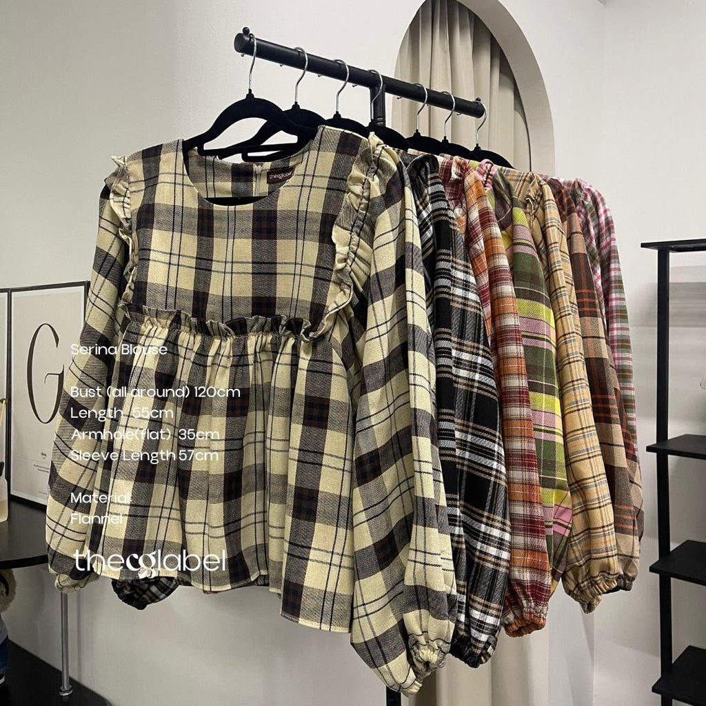 Serina Cropped Blouse (CGLABEL - Flannel)
