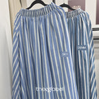 Stripe Denim Skirt (Curated Series)
