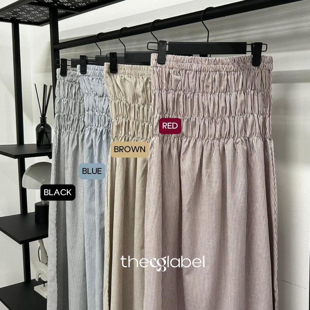 Smock Skirt (By The CG label - Linen Stripes series)