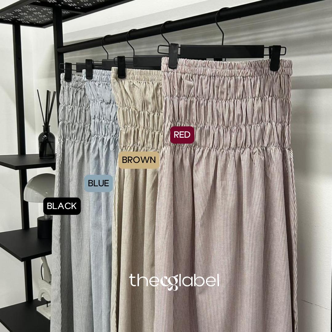 Smock Skirt (By The CG label - Linen Stripes series)