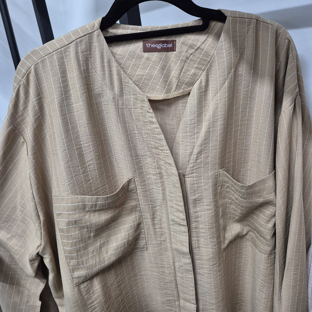 Signature Shirt (by thecglabel - Linen Stripes Woven)