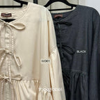 Oversized Ribbon Peplum (CGLABEL - Twill Denim)