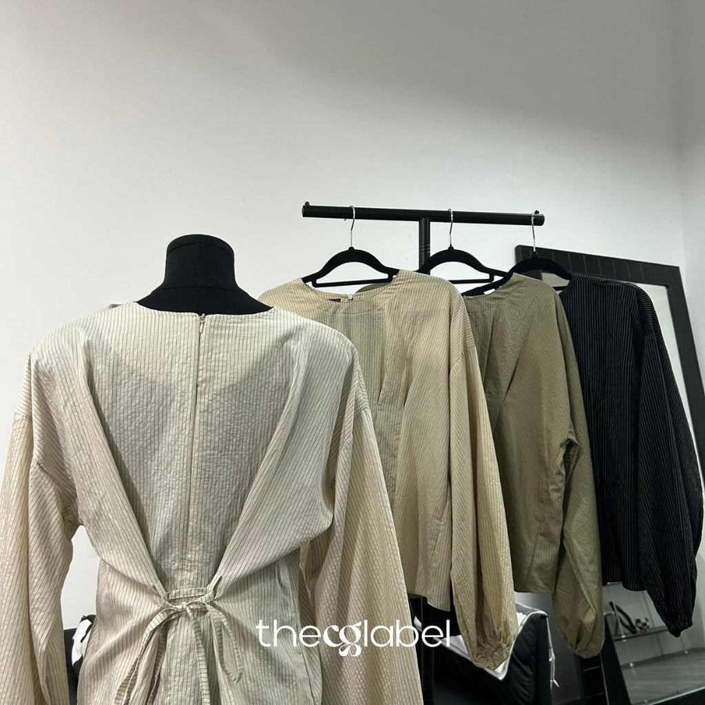 Nelly Blouse (CGLABEL - Linen Stripes)
