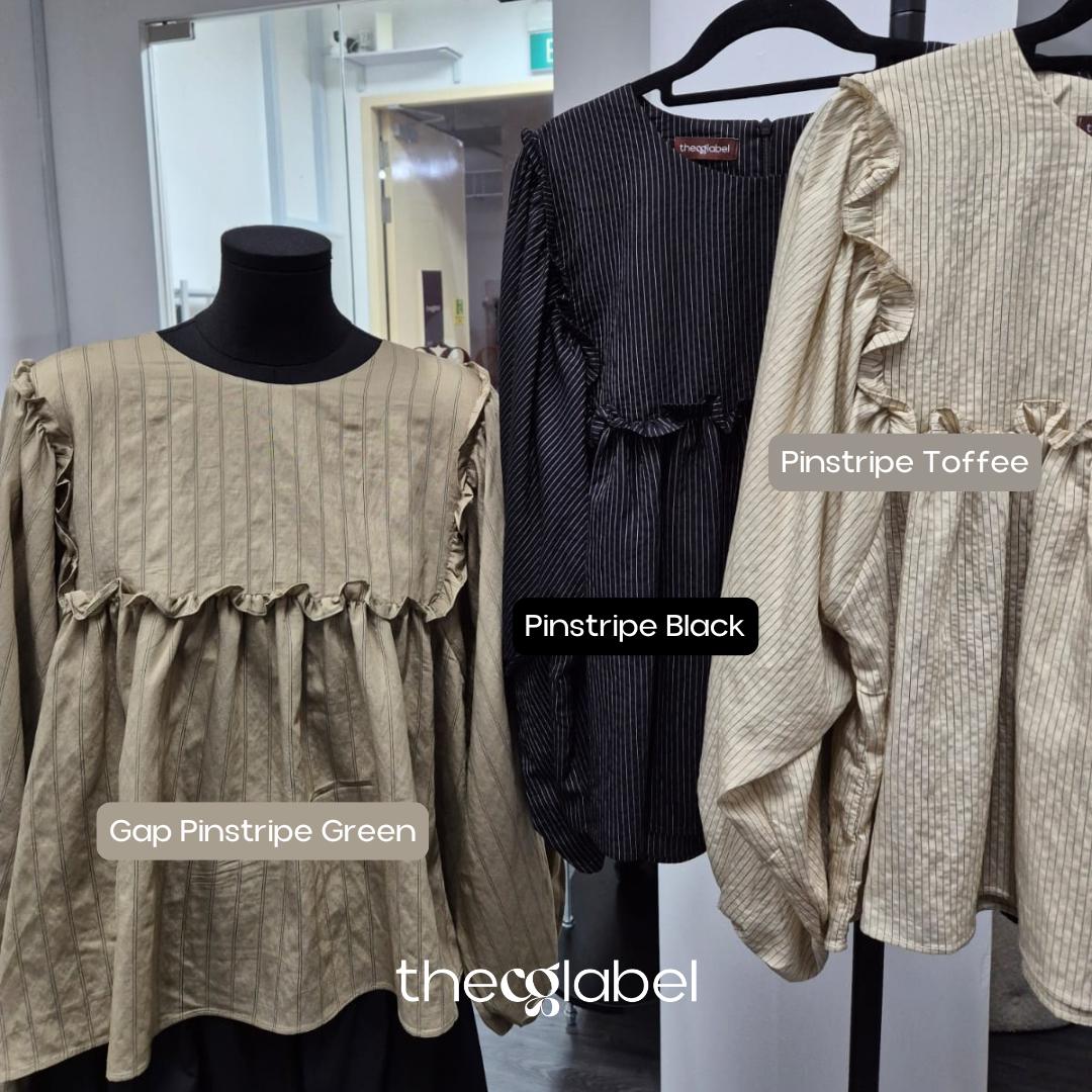 Serina Cropped Blouse (CGLABEL - NR Stripes)