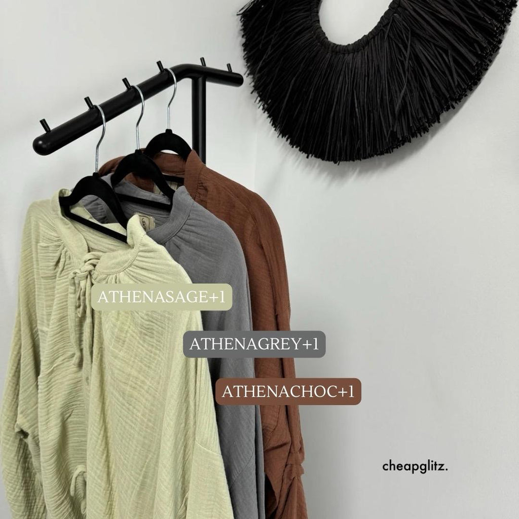 Athena Button Ribbon Blouse (by Thecglabel- Foam Series)
