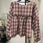 Serina Cropped Blouse (CGLABEL - Flannel)