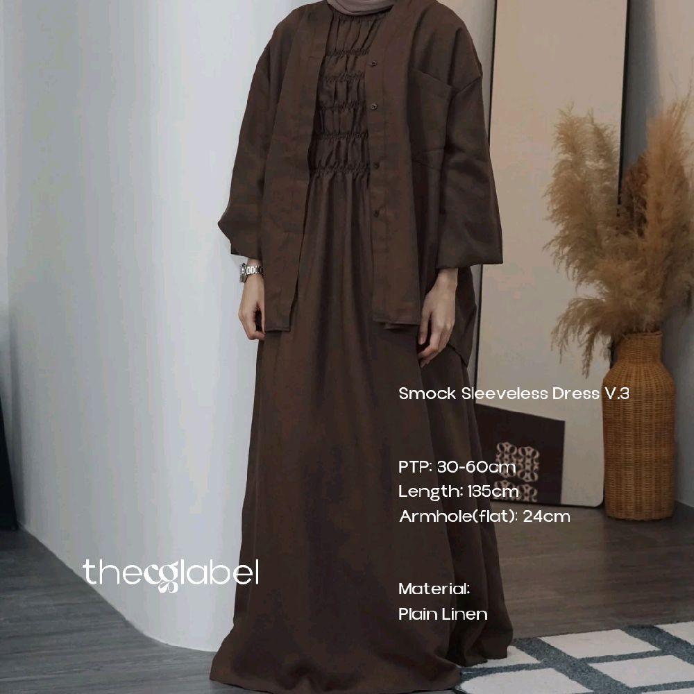Smock Sleeveless Dress V.3 ( By thecglabel - Plain Linen Series)