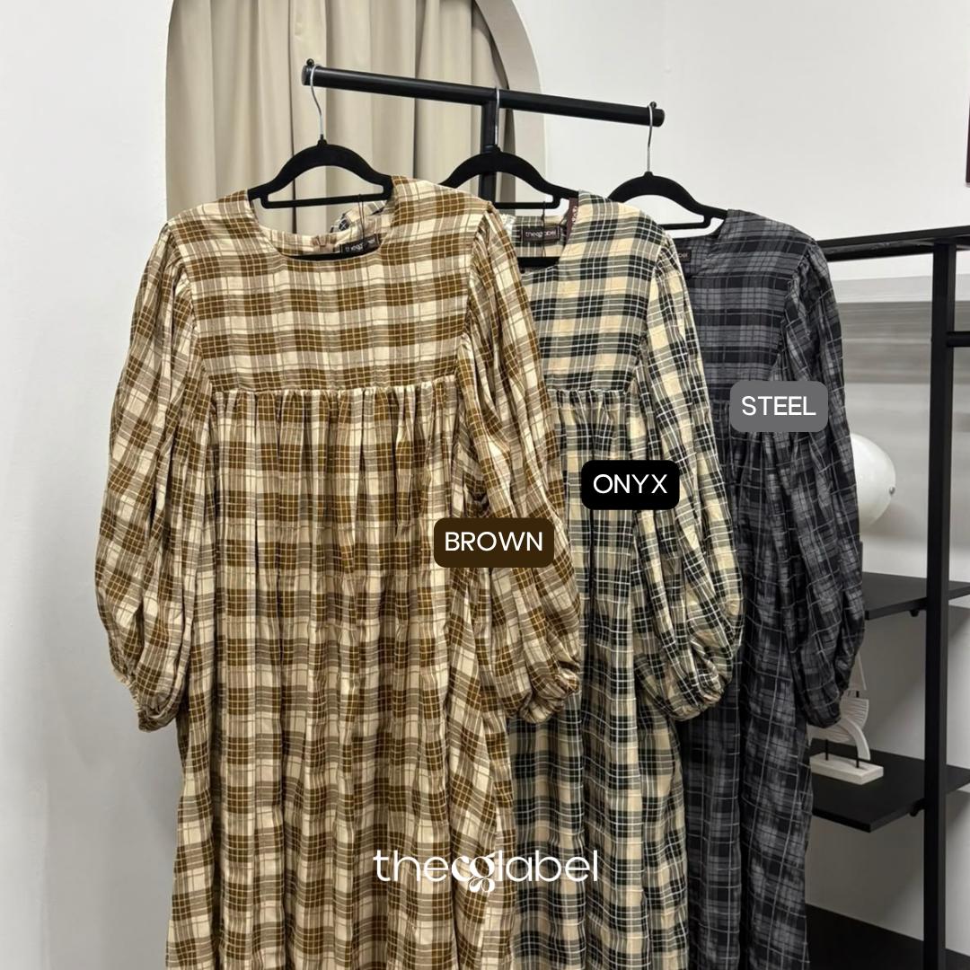 Amani Puffy Sleeve Dress (CGLABEL - Cotton Mix Poly)