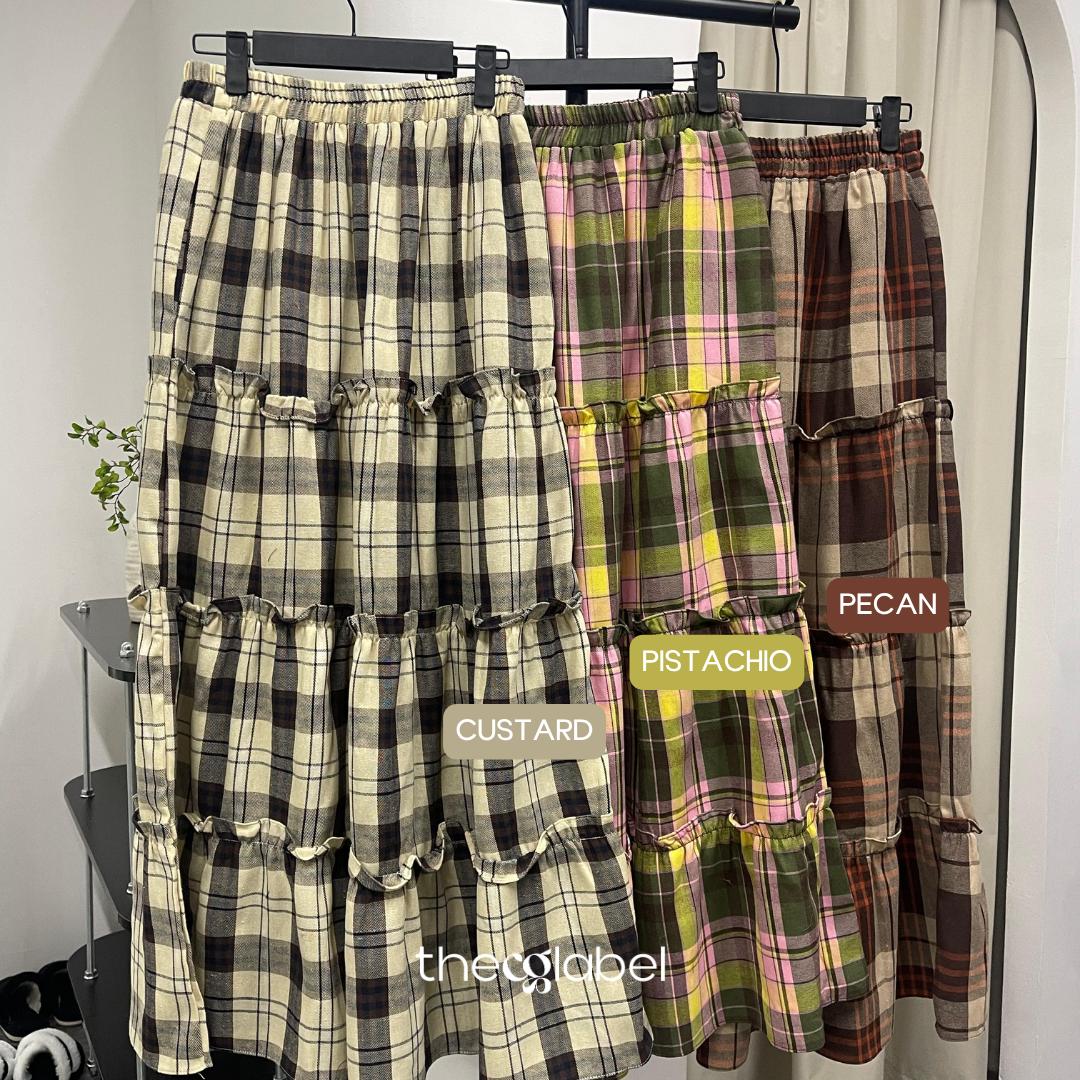 Meera Tiered Skirt (CGLABEL - Flannel)