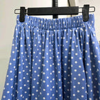 Polka Denim Skirt (CG Curated Series)