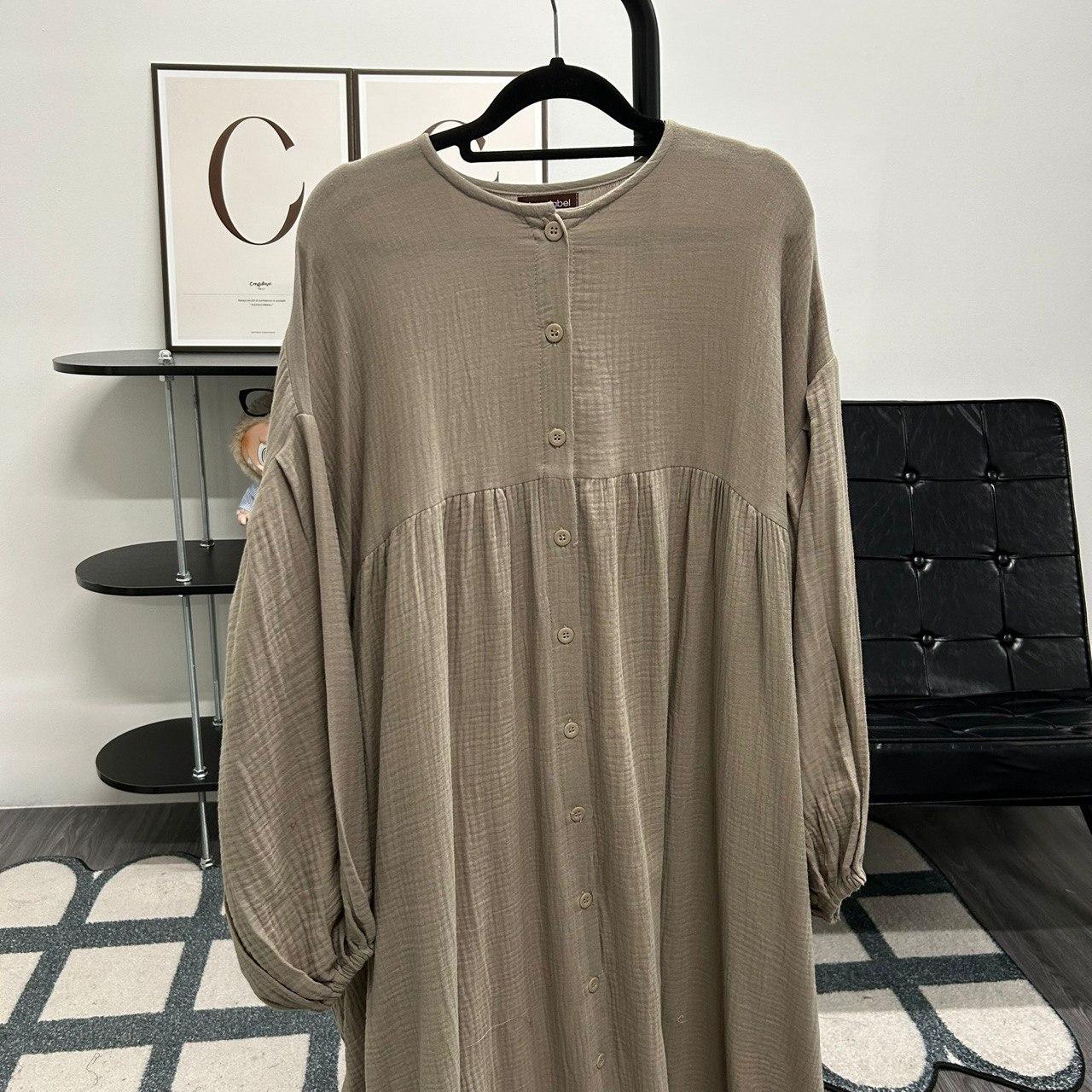 Mum Button Dress (CGLABEL - Foam)