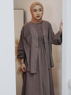 Smock Sleeveless Dress (THECGLABEL - Checkered Linen Material)