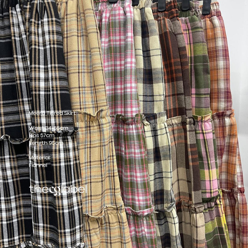 Meera Tiered Skirt (CGLABEL - Flannel)