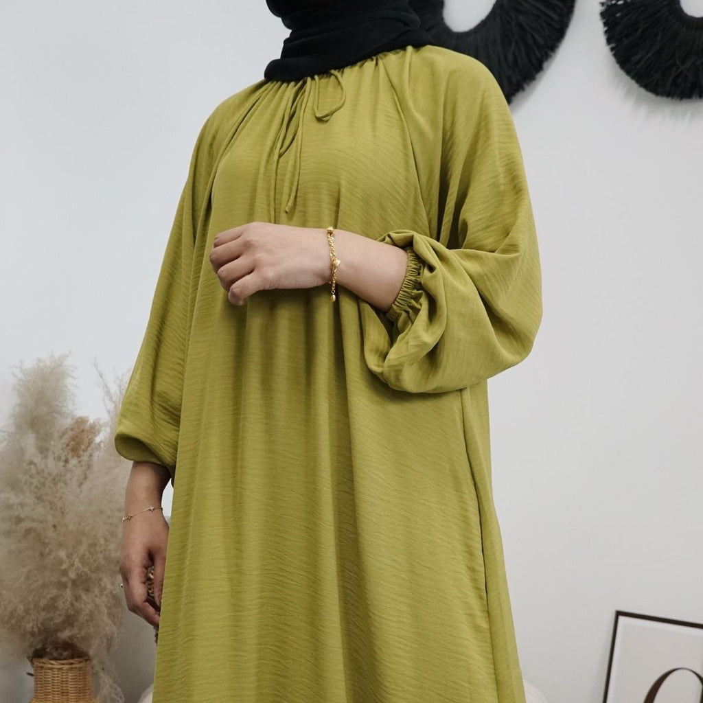 Ribbon Dress (CGLABEL - Crinkle Series) maxi