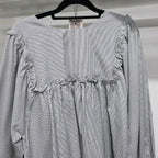 Serina Blouse (CGLABEL - Linen Stripes)
