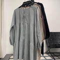 Babydoll Oversized Top (CGLABEL- Checkered Linen)