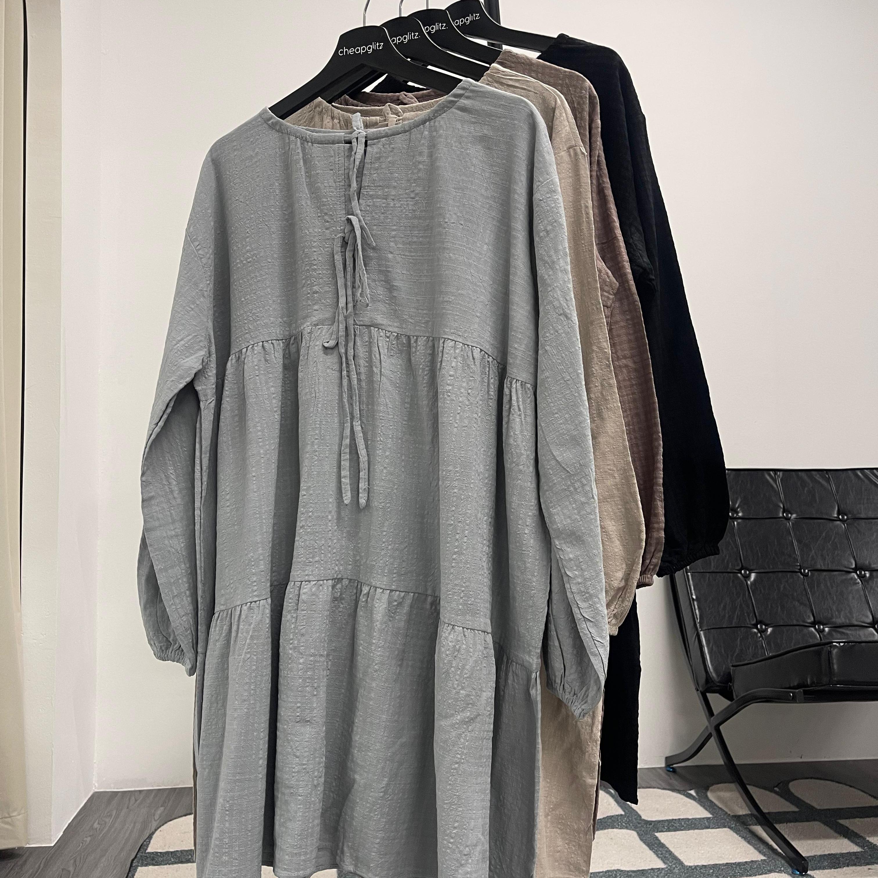 Babydoll Oversized Top (By thecglabel- Checkered Linen)