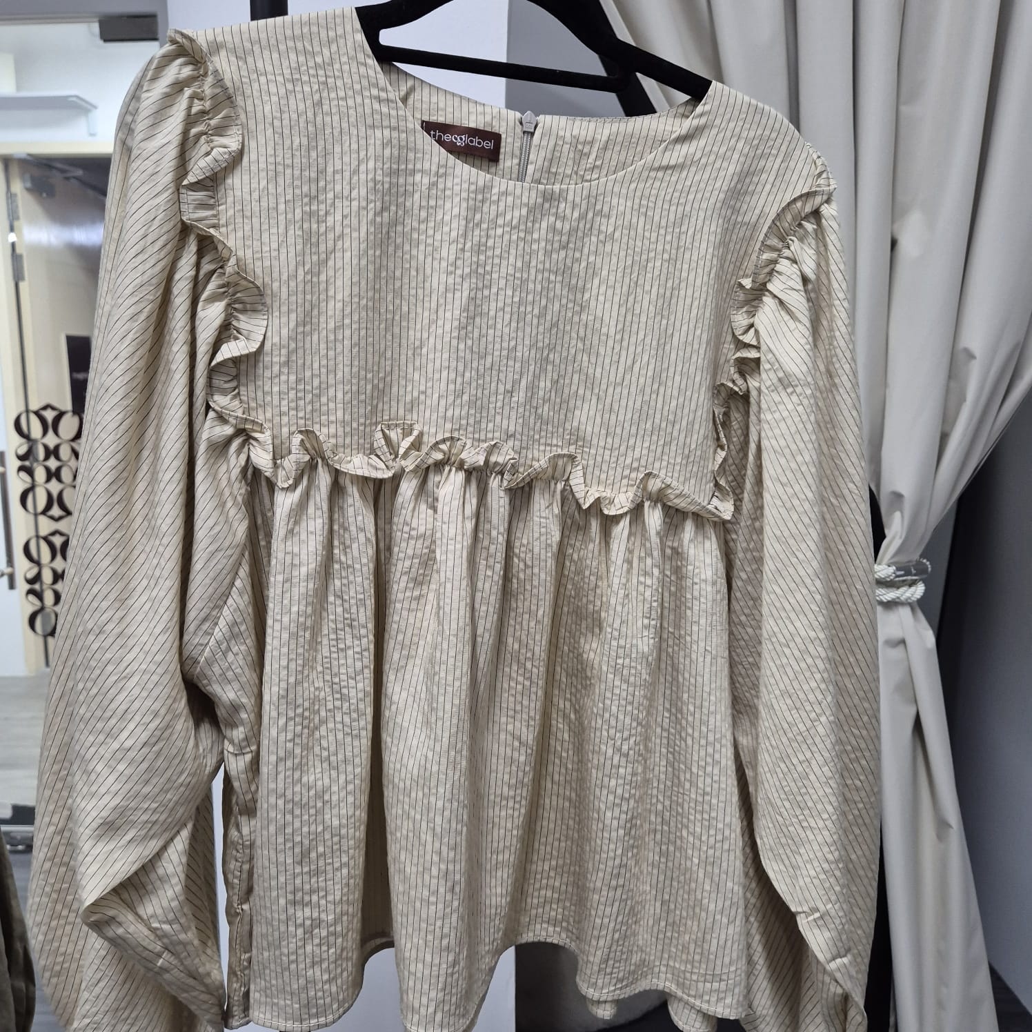 Serina Cropped Blouse (CGLABEL - NR Stripes)
