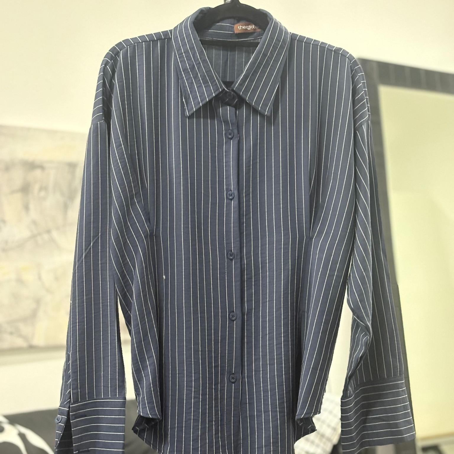Dart Signature Shirt (By thecglabel - Linen Stripes Woven Material)