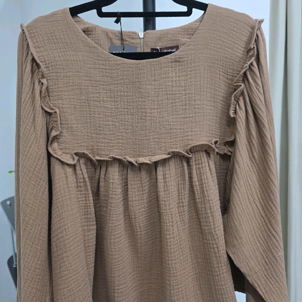 Serina Cropped Blouse (CGLABEL - Cotton Foam)
