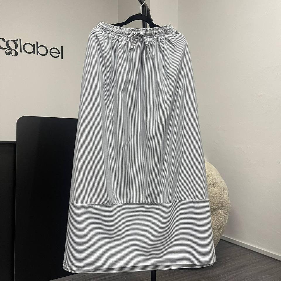 Signature Skirt (by thecglabel - Linen Striped)