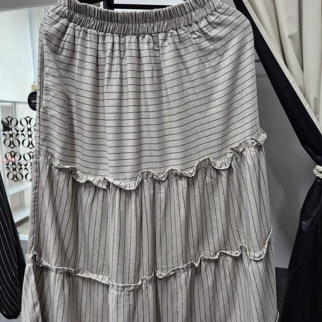 Meera Tiered Skirt (By thecglabel - Coarse Linen)