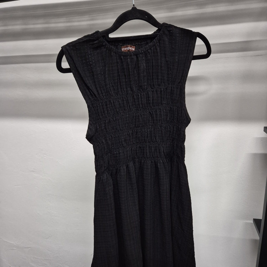 Smock Sleeveless Dress (THECGLABEL - Checkered Linen Material)