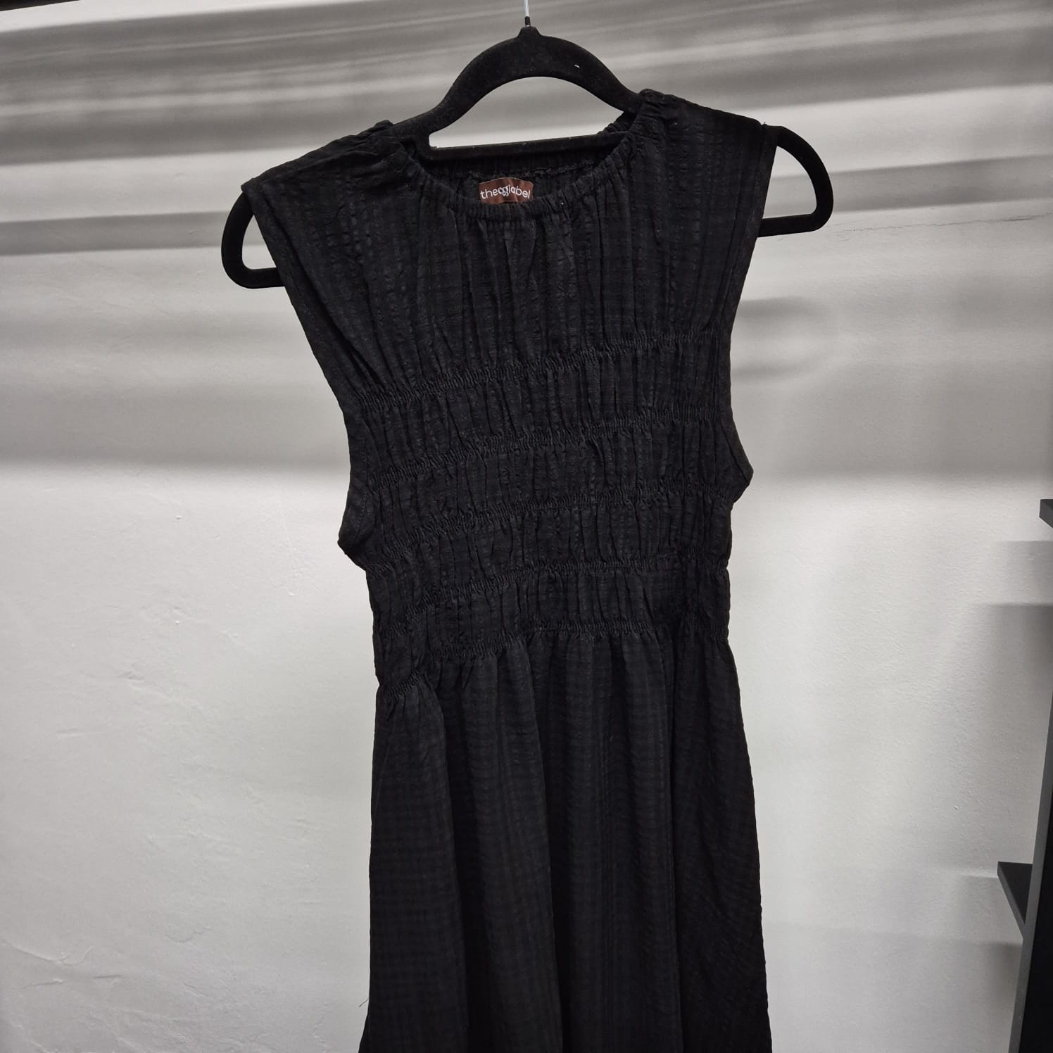 Smock Sleeveless Dress (THECGLABEL - Checkered Linen Material)