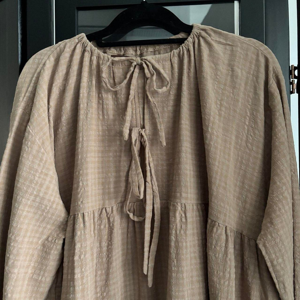 Babydoll Oversized Top (By thecglabel- Checkered Linen)
