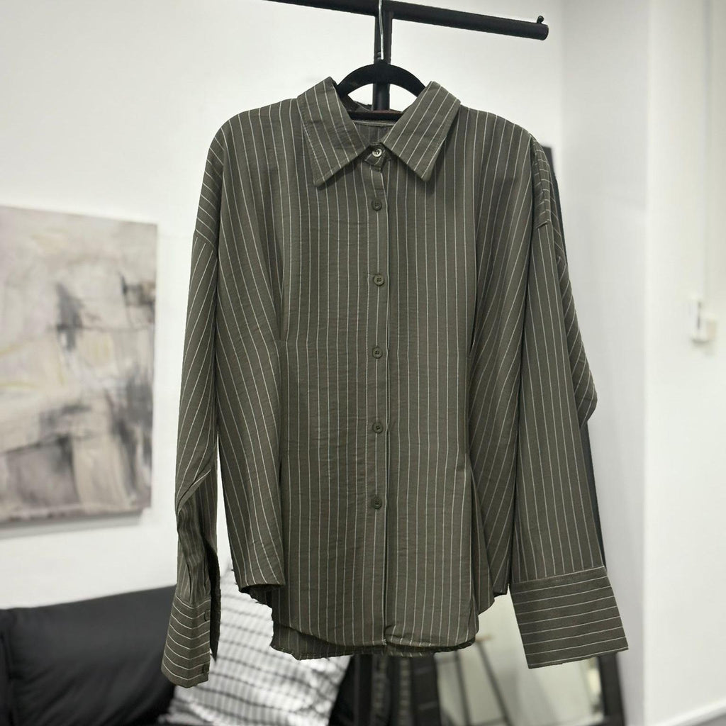 Dart Signature Shirt (By thecglabel - Linen Stripes Woven Material)