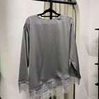 Lucy Lace Blouse (CGLABEL - Satin)
