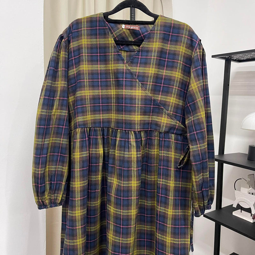 Fuss Free Kimono Dress (CGLABEL - Flannel)