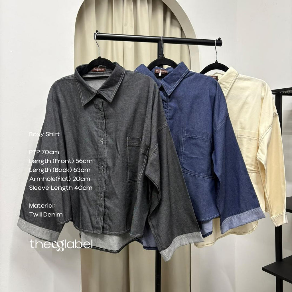Boxy Shirt (CGLABEL- Twill Denim)
