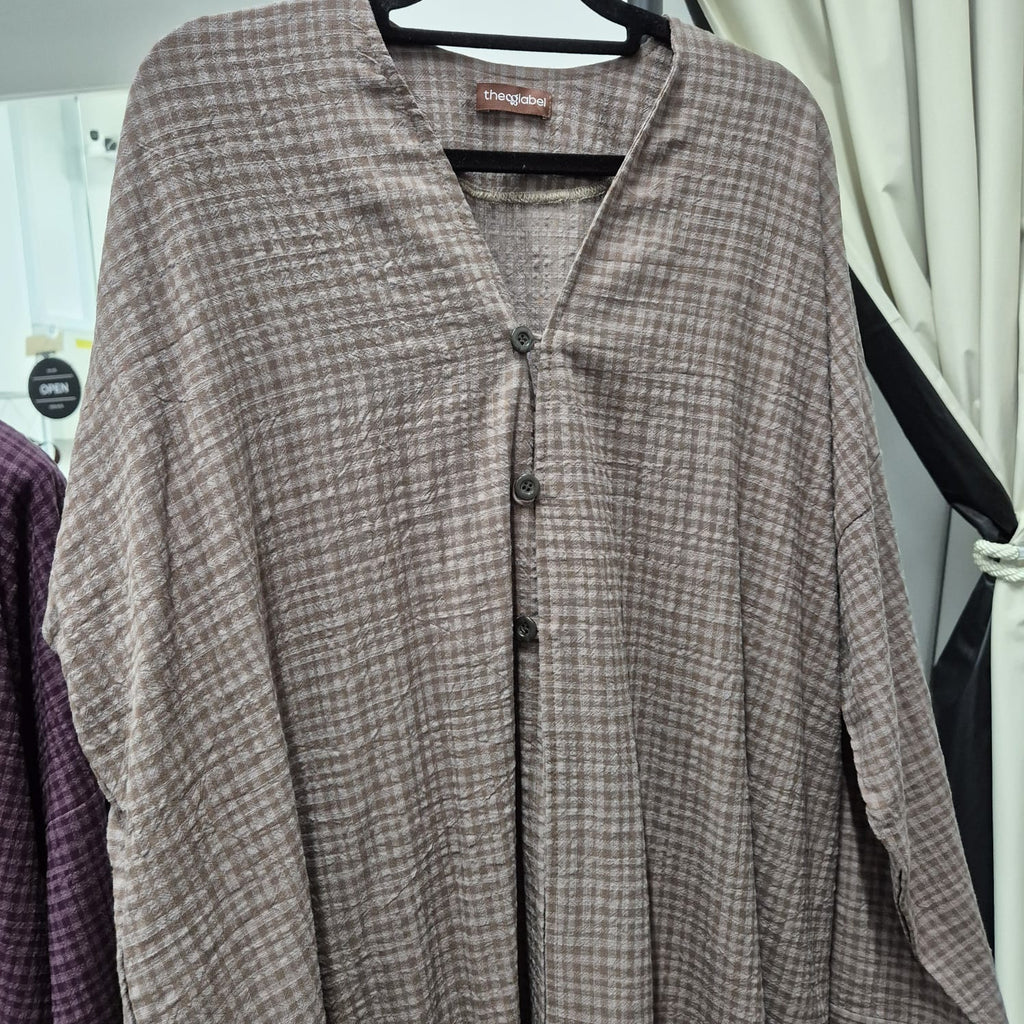 Kimono Outerwear (By thecglabel - Checkered Linen)