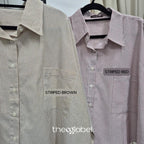 Boxy Shirt (CGLABEL - Linen Stripes)