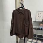 Boxy Shirt V.1 (by thecglabel - Stripes Linen Woven Material)