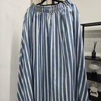 Stripe Denim Skirt (Curated Series)