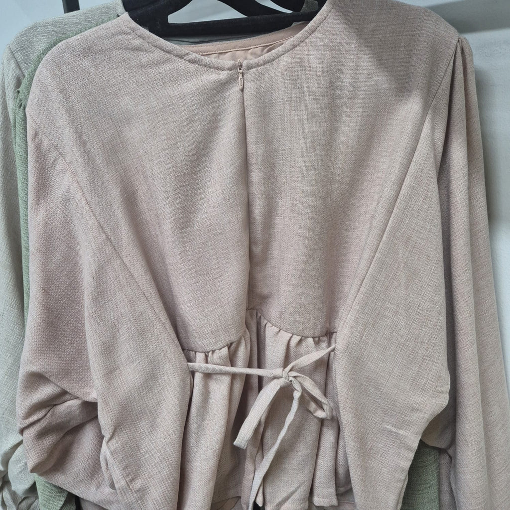 Elena Blouse - Salt Linen