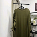 Scrunch Sleeve Dress (Thecglabel RAYA - Satin Series)