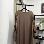 Scrunch Sleeve Dress (Thecglabel RAYA - Satin Series)