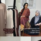 Scrunch Sleeve Dress (Thecglabel RAYA - Satin Series)