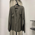 Signature Shirt (by thecglabel - Linen Stripes Woven)