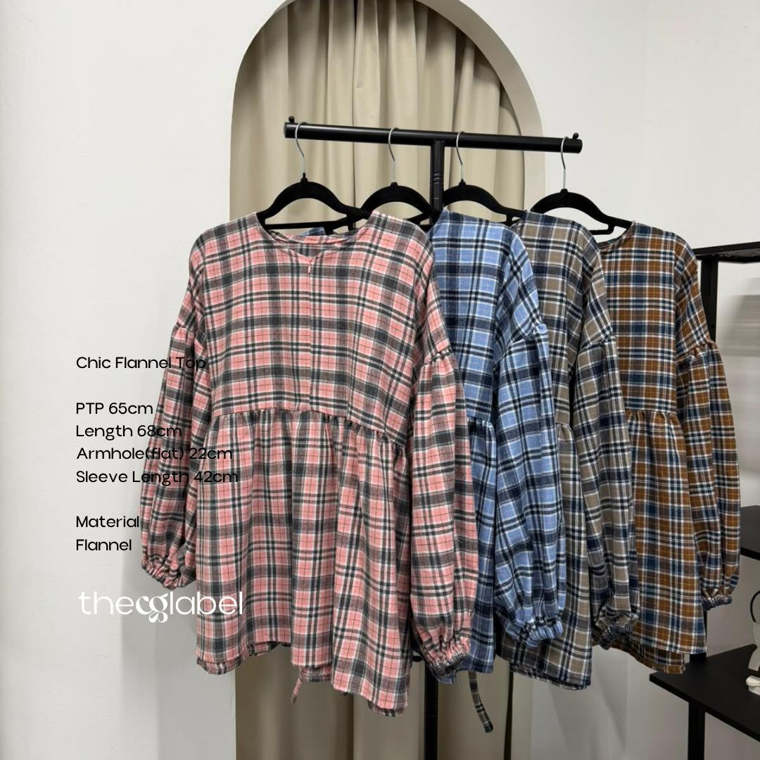 Chic Flannel Top (CG Curated Series)