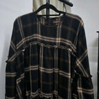 Santorini Ruffles Blouse (CGLABEL - Flannel)