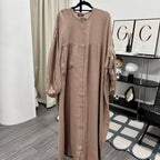 Mum Button Dress (CGLABEL - Foam)