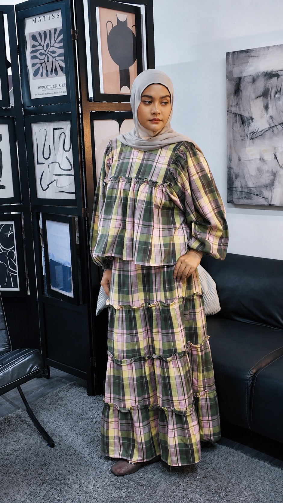Meera Tiered Skirt (CGLABEL - Flannel)