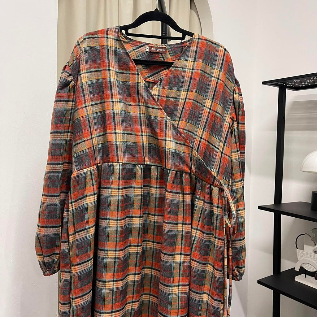 Fuss Free Kimono Dress (CGLABEL - Flannel)