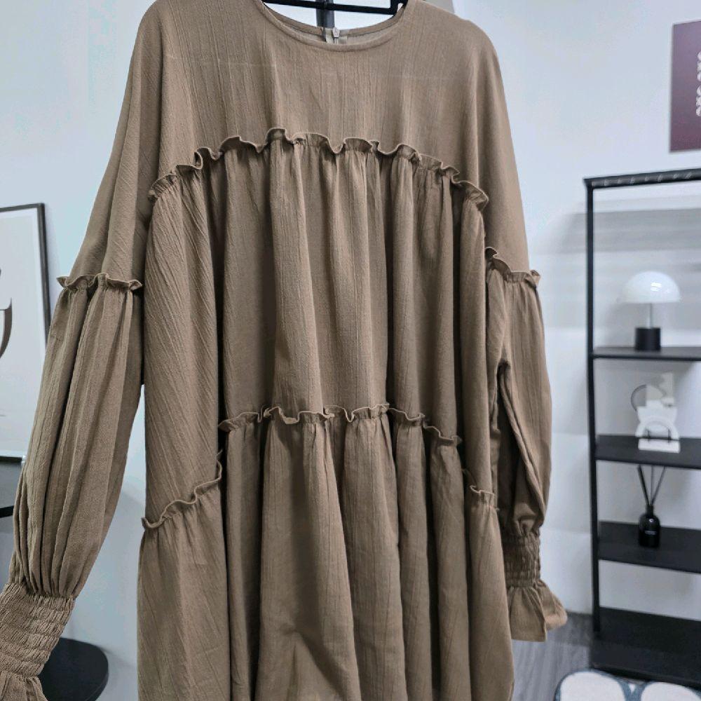 Santorini Ruffles Blouse (CGLABEL - Linen Crinkle)