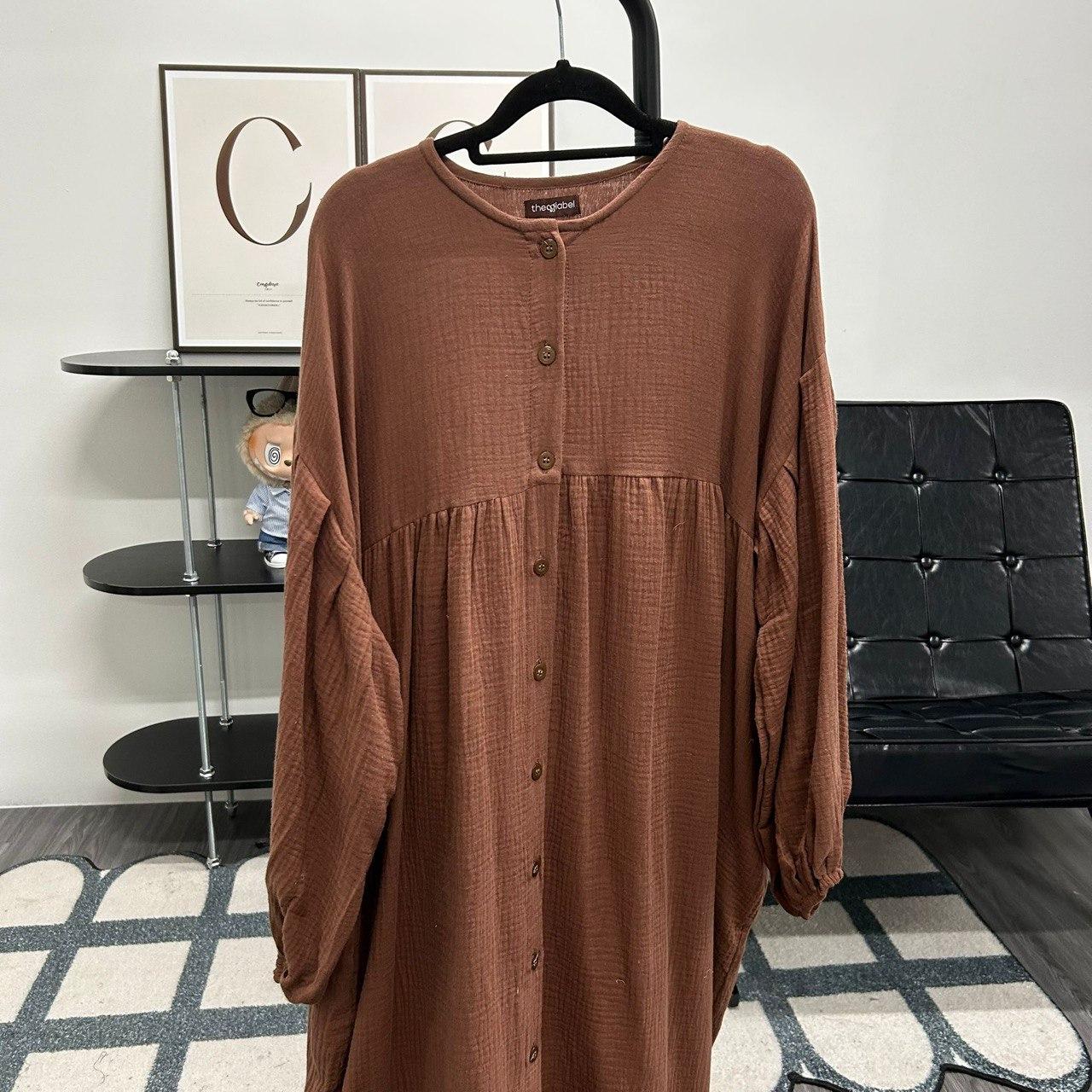 Mum Button Dress (CGLABEL - Foam)